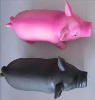 latex pig toy