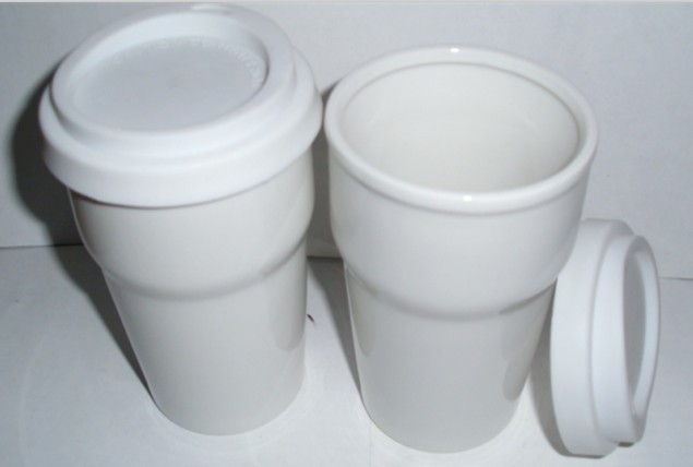 300ml Double wall ceramic mug