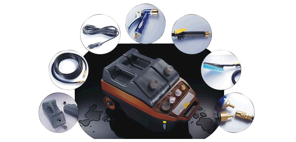 Exterior wall cleaning machine