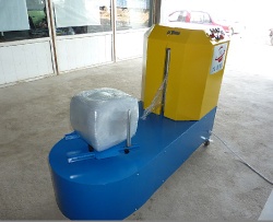 Auto airport luggage wrapping machine