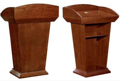 Dious classical walnut MDF+veneer speech desk speeching desk