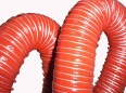 Silicone coated glass fiber duct