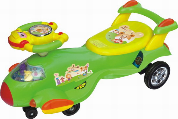 swing car for kids with music function