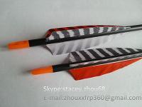 carbon fiber arrows with stripe feather