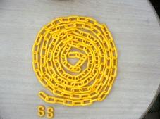 Continuous Plastic Decorative Barrier Chains 8mm/6mm x 3m/pc With 2 S Hooks