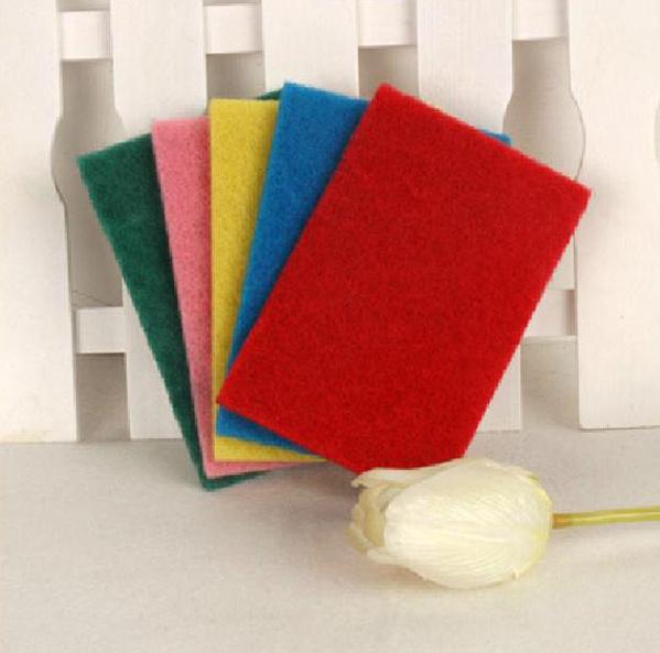10-Pack Multi Color Pad Scouring,Non Scratch Nylon Scour Pad