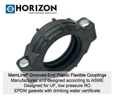 Plastic grooved coupling