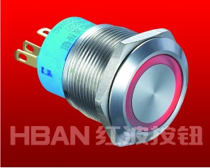 Ring-illuminated Push Button Switch HBGQ22-11E - HBGQ22-11E