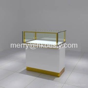 Elegant european style jewelry display showcase and counter with LED lights