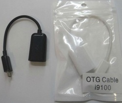 Micro USB Male to USB Female OTG Data Adapter Cable for Samsung S2 i9100 - Black