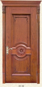 European style wooden door