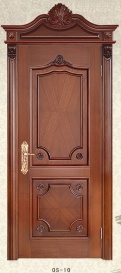 carved wooden door