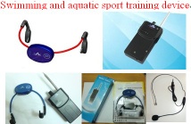Bone conduction wireless gadget for swimming teaching and learining