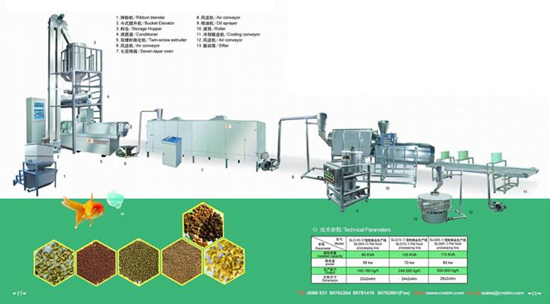 Fish feed processing line with different output capacities for your choice
