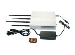 4 band 10W mobile cellphone signal jammer blocker isolator shield CDMA GSM DCS 3G,with remote control,cover 50 meters