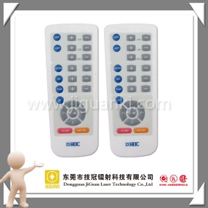 Silk screen printing remote control overlay panel