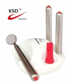 Self-cleaning dental spining mouth mirror - 001