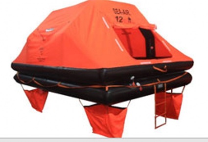 THROW-OVER BOARD LEISURE OR YACHT INFLATABLE LIFE RAFT