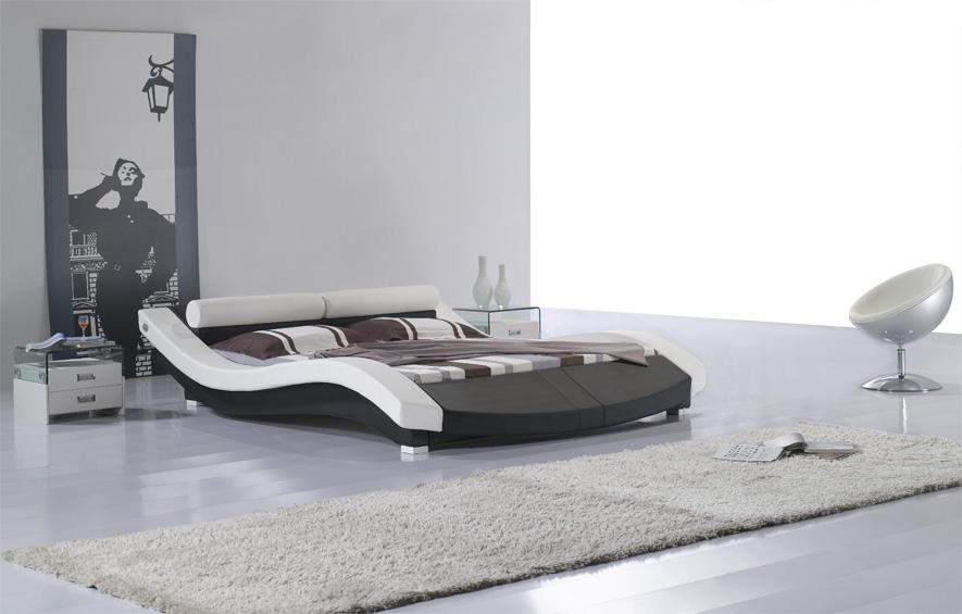 itay modern leather bed frame