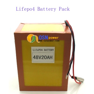 USD$457   Lifepo4 48V20AH Battery Pack For Electric Vehicles