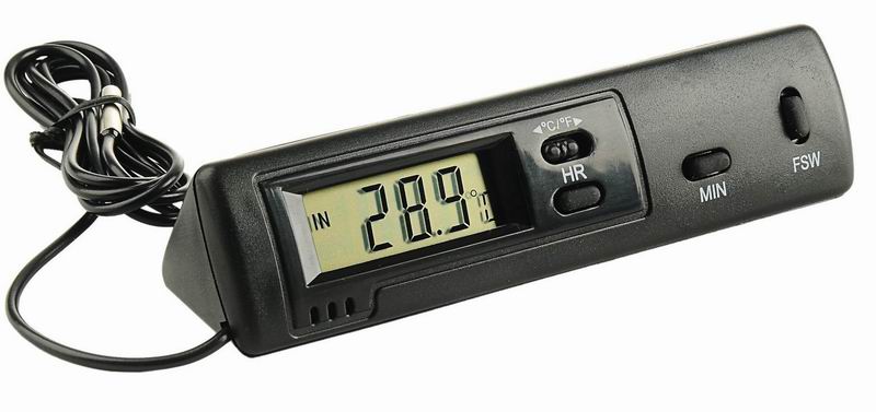 Portable digital thermometer with clock function TM-4
