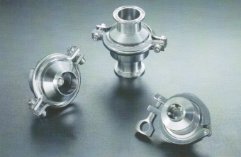 Sanitary Stainless Steel Check Valve With Welded, Clamped, Male Threaded Ends