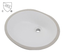 U1714 CUPC Undermount Bathroom Porcelain Sinks