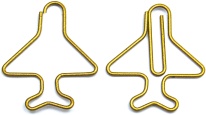 Aircraft shaped clip