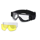 clear PC lens with single side anti-fog 、High elastic strap、clear PE bag packing