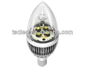 Fin Aluminum Heatsink E14 G43 4W Candle LED Bulbs
