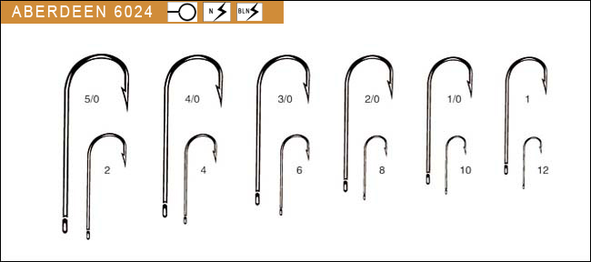 aberdeedn fishing hooks 6024-Terminal fishing tackle/high carbon steel fishing hooks