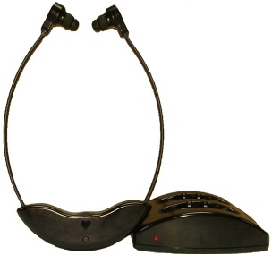 2.4GHz Wireless TV Headset for Seniors, with Impaired Hearing, Ideal for Home Use
