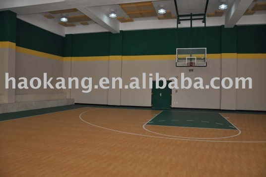 Basketball floor