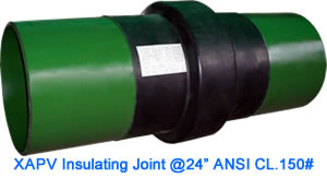 isolation joint, insulating joint, insulation joint, pipeline joint, monolithic insulating joint, welded monolithic insulatin