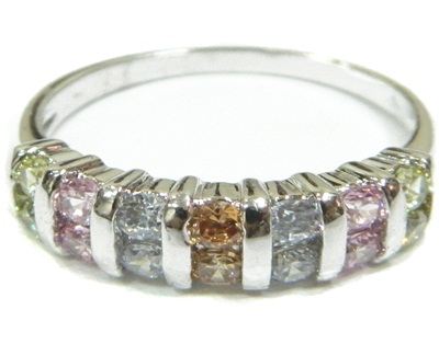 CZ Ring with Multi Stone Set
