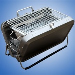 Mini stainless steel charcoal grill