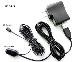 Remote Control IR Repeater/ IR Extender with 1 Receiver & 1 Emitter ( for 1 AV Device ) & USB 5V adaptor U101-P