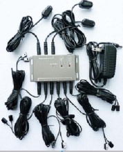 Remote Control IR Repeater/ IR Extender with 3 Receivers & 12 Emitters ( for 12 AV Devices & 3 Display ) with DC12V power