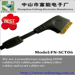 hot plug scart cable 21pin