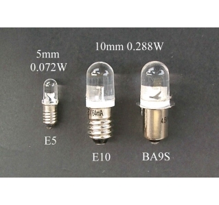 BA9S / E10 Base LED Bulbs