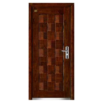 wood steel security door