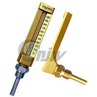 type B V-shaped industrial glass thermometer