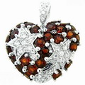 pendant---silver jewelry with cubic zirconia