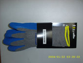 65% cotton 35% polyester string gloves latexed dipped
