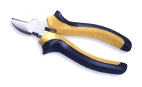 DIAGONAL CUTTING NIPPERS W/DOUBLE COLOR HANDLE, EUROPE TYPE, MIRROR POLISH CHROMED - Diagonal Nippers