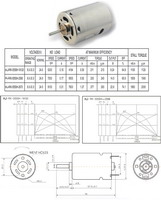 550/555 micro DC electric motor