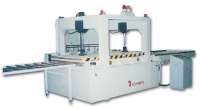 High frequency press for edge glue - High frequency press