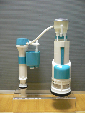 Toilet tank fittings: fill valve,flush valve,push button