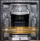 iron fireplace