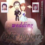Wedding Cake Toppers - Custom Unique Wedding Cake Toppers